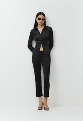 Applause Satin Pant - BLACK