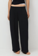 Terry Sweatfleece Mega Pleated Sweatpant - BLACK