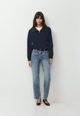 Denim Forum 004 Hi-Rise Straight Jean - VINTAGE MEDIUM BLUE