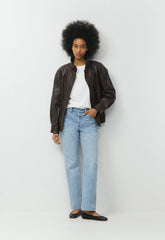 Denim Forum 004 Hi-Rise Straight Jean - 7 YRS BLEU TABOO