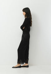 Archway Satin Pant - BLACK/BLACK