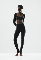 BUTTER Cheeky Hi-Rise Stirrup Legging - BLACK