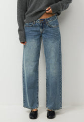Denim Forum The ‘90s Relaxed Ultra Lo-Rise Wide Jean - VINTAGE MEDIUM BLUE