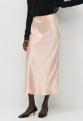 Slip Satin Maxi Skirt - BALLET PINK