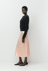 Slip Satin Maxi Skirt - BALLET PINK