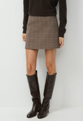 Classic Mini Skirt - ND TUP/RCH MCH BRWN
