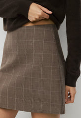 Classic Mini Skirt - ND TUP/RCH MCH BRWN
