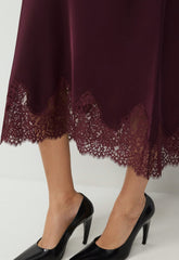 Henrietta Satin Skirt - GALA PLUM/GALA PLUM