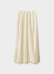 Capture Satin Skirt - SEASIDE CREAM