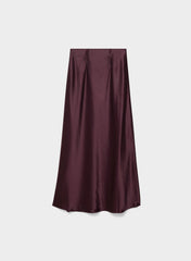 Capture Satin Skirt - GALA PLUM