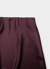 Capture Satin Skirt - GALA PLUM