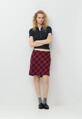 Clarissa Skirt - ADMRL NVY/FLSG RED