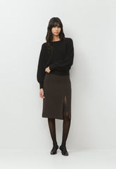 Scholar Skirt - Crepette™ - CACAO NIB BROWN
