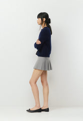 Olive Super Lo-Rise Micro Skort - HEATHER DARK GREY
