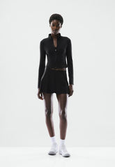 BUTTER Spring Wrap Skirt - BLACK