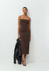 Original Contour Enrapture Maxi Tube Dress - RICH MOCHA BROWN