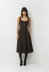 Leiden Dress - Crepette™ - CACAO NIB BROWN