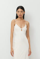 Duskfall Satin Dress - LIGHT BIRCH