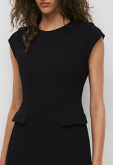 FigureKnit™ Priestly Dress - BLACK
