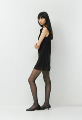 Scone Silk Dress - BLACK