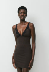 Original Contour Hour Dress - CACAO NIB BRWN/BLACK