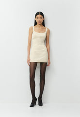Headliner Satin Dress - SEASIDE CREAM