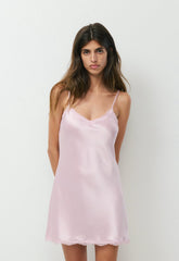 Madeleine Satin Dress - MAGNOLIA