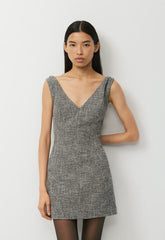 Impact Dress - SPCKL TWEED BLK/WHITE