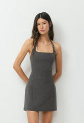 Brooklyn Halter Dress - Eversential™ - HTHR CHRCL/NMD TUP