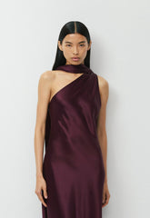 Verve Satin Dress - GALA PLUM