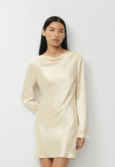 Choreo Satin Dress - SEASIDE CREAM