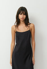 Fresca Satin Cami Dress - BLACK
