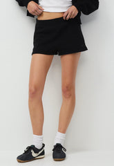 Cozy Sweatfleece Perfect Micro Short - BLACK