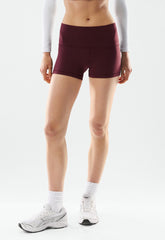 BUTTER Cheeky Hi-Rise 3 Short - GALA PLUM