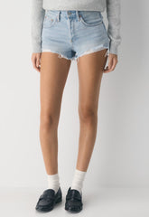 Denim Forum The ‘90s Vintage Hi-Rise Mini Denim Short - 15 YRS BRL THR BLEU