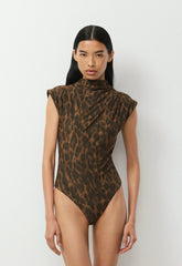 Smooth Matter™ Palladium Bodysuit - CELLO BROWN /BLACK