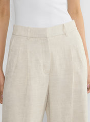 The Effortless Pant™ Cropped - CruiseLinen™ - NATURAL ECRU