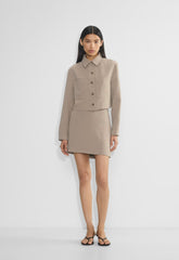 Classic Mini Skirt - Crepette™ - NOMAD TAUPE