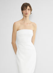 FigureKnit™ Eyecatcher Dress - BRIGHT WHITE