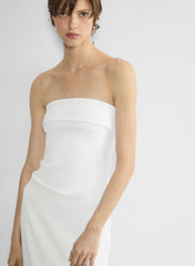 FigureKnit™ Eyecatcher Dress - BRIGHT WHITE
