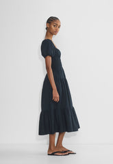 Allegoria Poplin Dress - DARK NIGHT NAVY