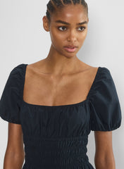 Allegoria Poplin Dress - DARK NIGHT NAVY