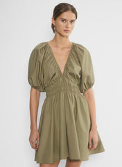 Mason Poplin Dress - SUNDRIED OLIVE