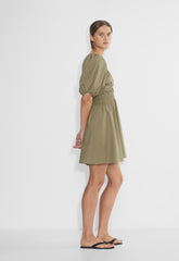 Mason Poplin Dress - SUNDRIED OLIVE