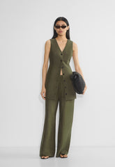 CruiseLinen™ Aria Dress - DARK OLIVE