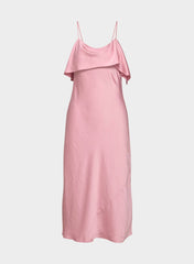 Cannelle Satin Dress - TART PINK