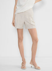 The Effortless Short™ Mid-Thigh - CruiseLinen™ - NATURAL ECRU