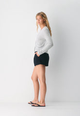 The Effortless Short™ Curve-fit Mini - Crepette™ - BLACK