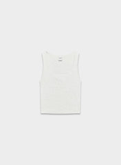HomeStretch™ Rib Frequency Waist Tank - HEATHER CLOUD WHITE