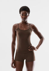 BUTTER Essential Cami Tank - RICH MOCHA BROWN